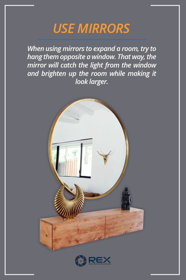 Use Mirrors When Staging Home for Real Estate Listing